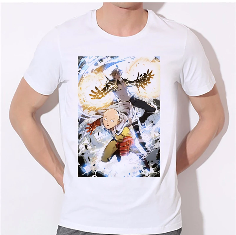 Мужские футболки с рисунком Аниме One Punch Man OK Повседневная футболка коротким