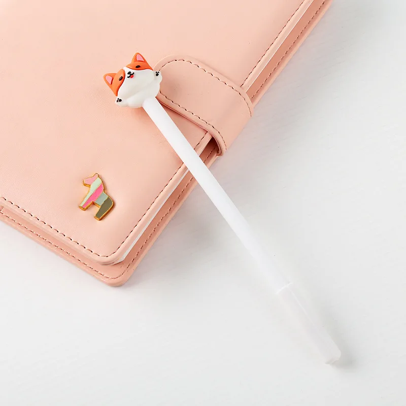24 шт./лот креативная маленькая гелевая ручка с милым котом 0 5 мм кавайная для
