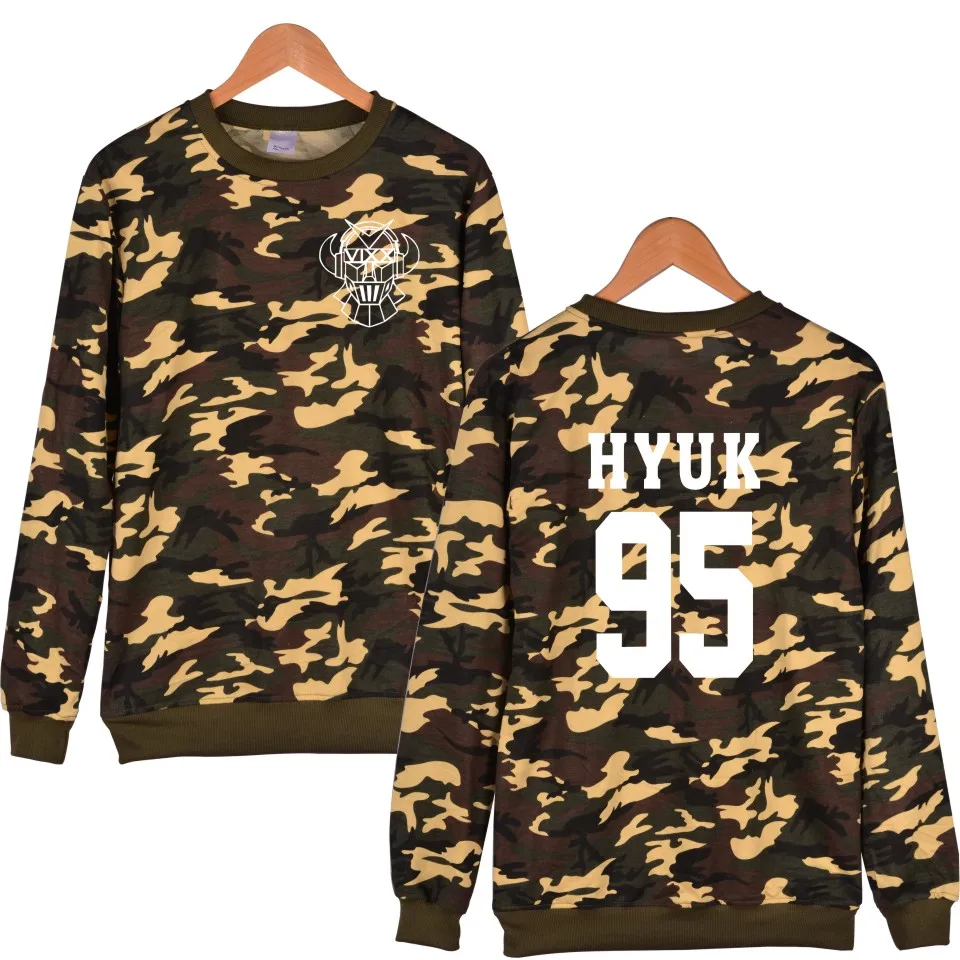 VIXX Kpop свитшот фанаты поддержка имени члена принт Vixx 92 Кен 95 HYUK флисовые толстовки