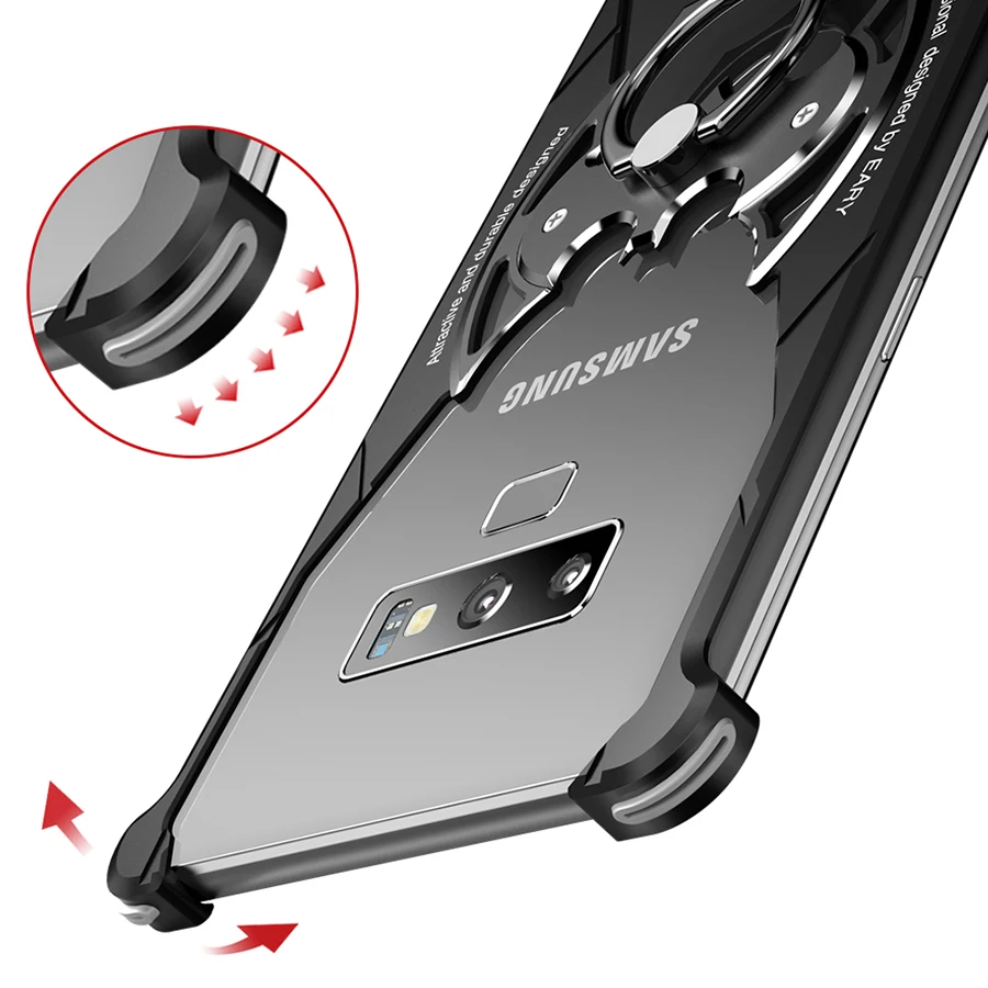 OATSBASF дизайн летучей мыши металлический корпус для samsung Galaxy S9 индивидуальный металлический чехол-бампер ударопрочный корпус для samsung S9
