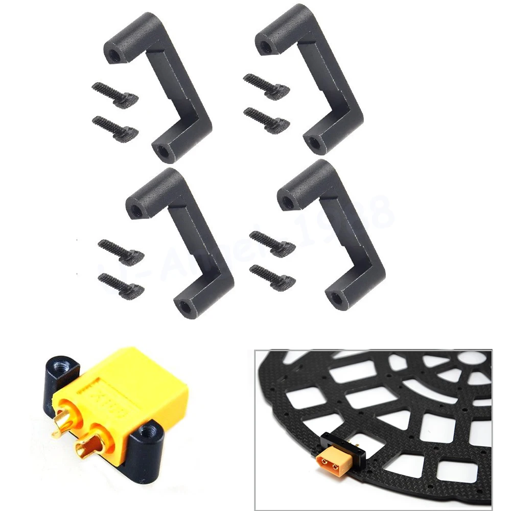 4 шт. Монтажный кронштейн для держателя штекера CNC XT60 XT90|xt60 plug|xt60 holderxt60 connector |