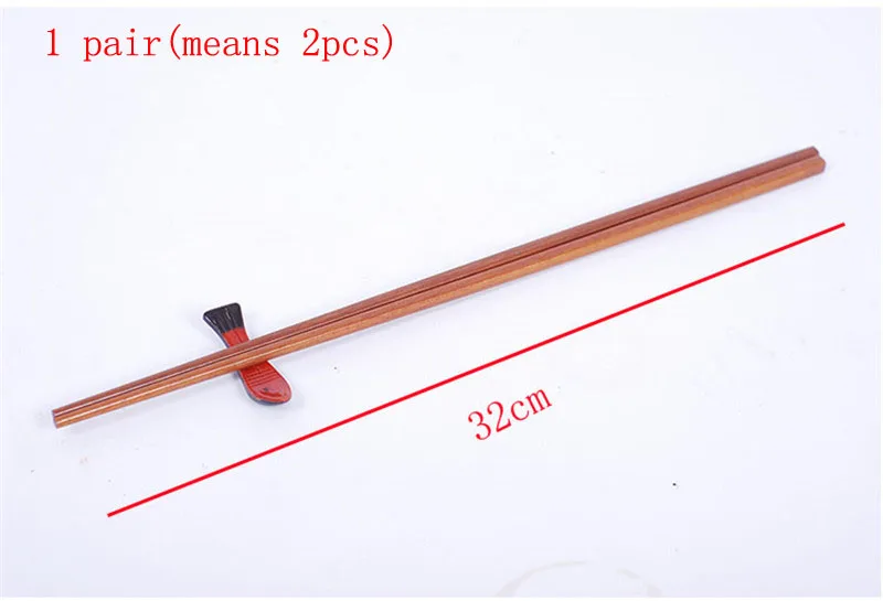 32cm 1 pair Длинные палочки для еды 1 пара 2 пары лапша фритюрница горячий горшок китайский стиль деревянная палочка для лапши кухонная жаровня БЛЮДО ПАЛОЧКА для еды - Цвет: 32cm 1 pair