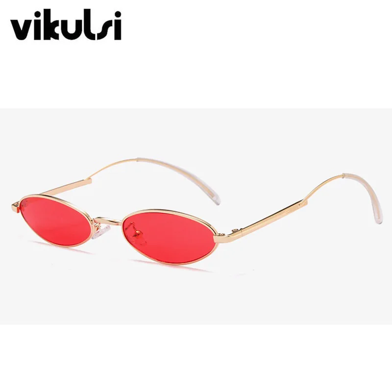 2018 Unique Metal Frame Women Oval Sunglasses Fashion Brand Designer Sun Glasses Female Men Clear Small Shades UV400 New | Аксессуары