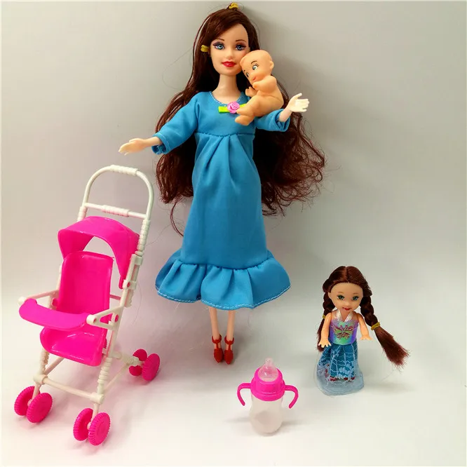 toy doll 7 Комплект из 5 предметов, костюмы для беременных, куклы для мамы/сына/ребенка/Келли/коляски, куклы для девочек, детские игрушки, модные куклы детские игрушки в подарок - Цвет: toy doll 7