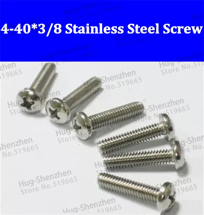

wholesale #4-40*3/8" UNC Stainless Steel Socket Head Cap Screws Screw QTY 1000pcs M2.8*9.5mm for terminal board