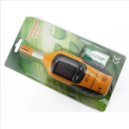 Portable Mini HT-86 precision hygrometer to measure air temperature humidity Meter Gauge Digital Psychrometer |