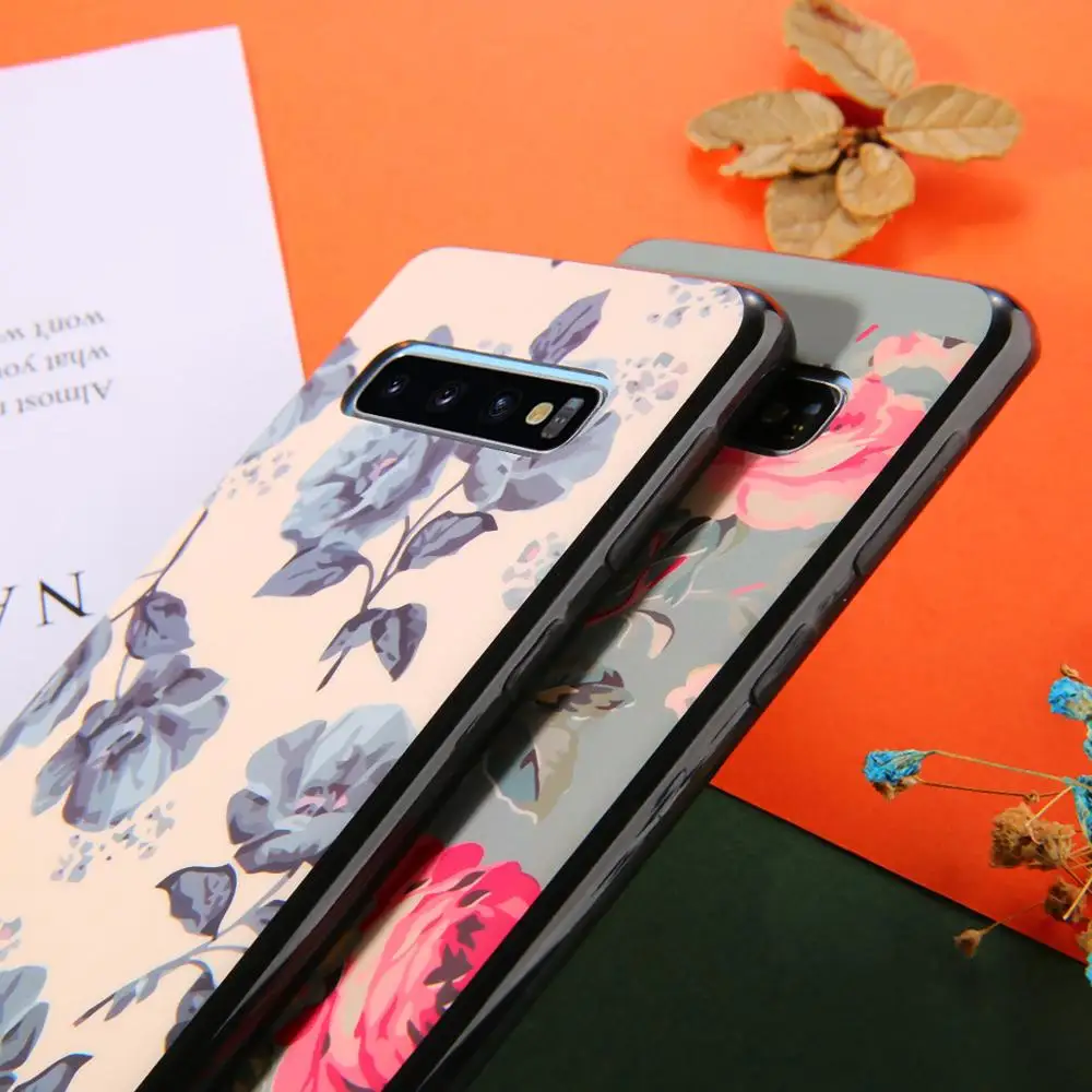 KJOEW чехол с тропическими листьями для samsung Galaxy s10 Edge Plus S8 S9 чехлы телефонов