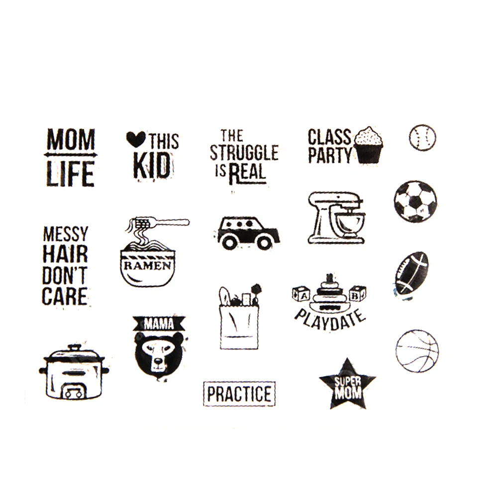 Scrapbook прозрачный силиконовый резиновый штамп ручная работа сделай сам печать для