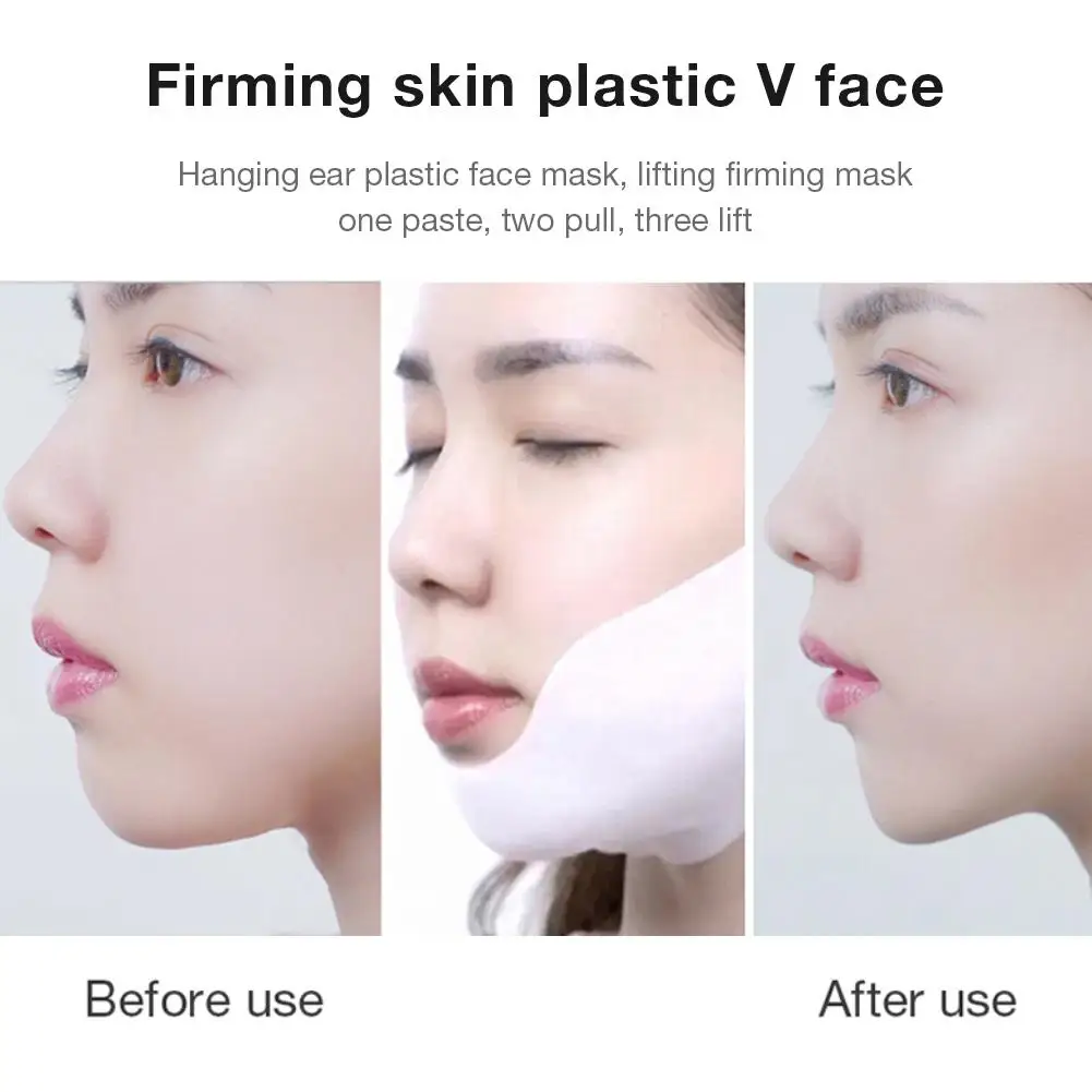 5PCS Original Protein V Line Mask Neck Face Lifting Mask Chin Up Patch Double Chin Reducer Moisturizing Shape Face Tape New