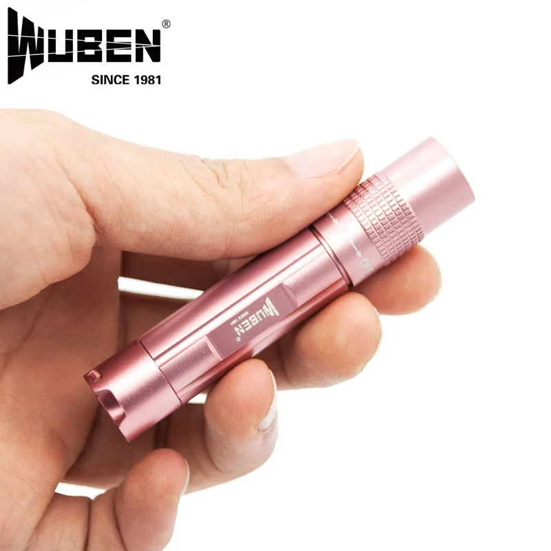 Wuben E501 USB Перезаряжаемый Фонарик розовый мини факел 150 люмен CREE XP G2 Светодиодный max