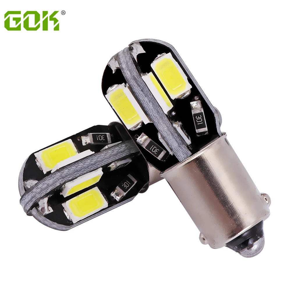Новинка светодиодная лампа Canbus BA9S canbus 8SMD 5630 5730 ba9s t4w 4 шт./лот автомобильная T10 194