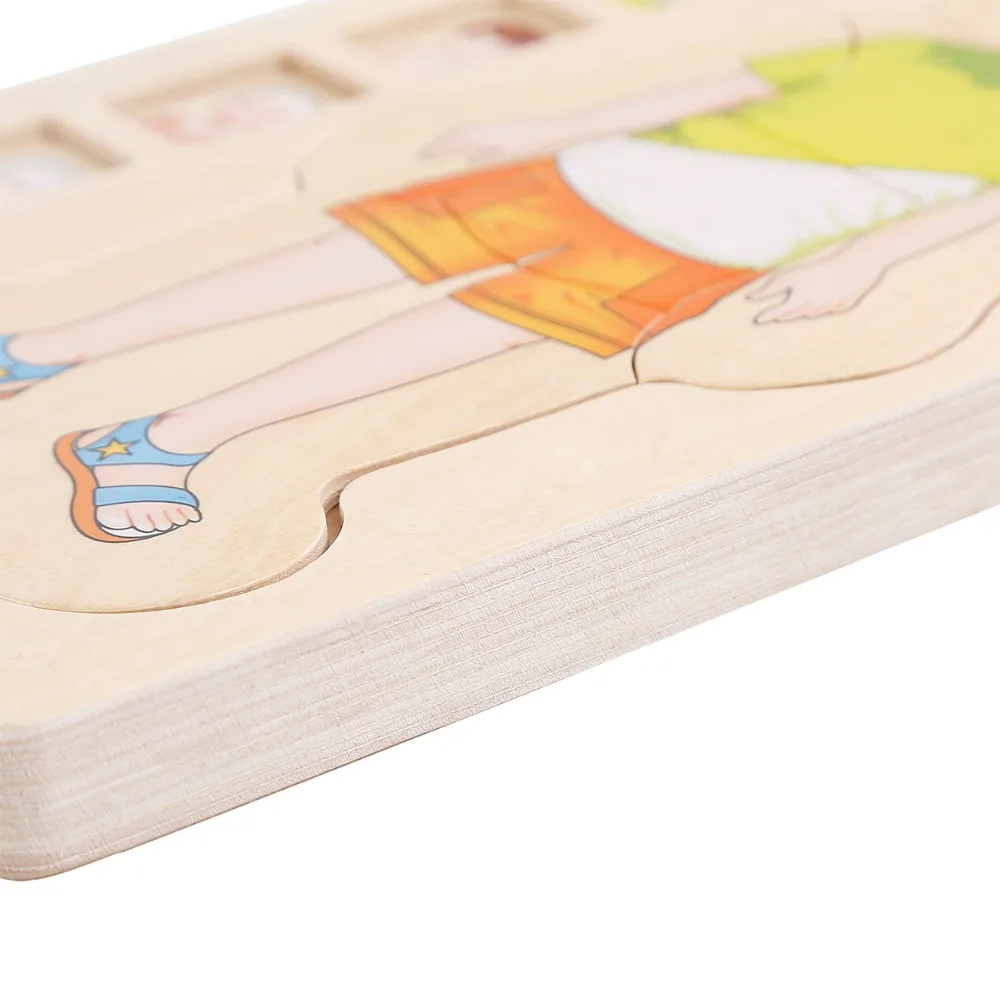 Головоломки для детей высокого качества раннего образования детские многослойные пазлы деревянные игрушки для малышей.