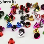 30 шт.лот, 12 мм jingle bells Craft Материал шнуровки колокольчики Рождественская елка орнамент рождественские наборы деятельности детский сад DIY аксессуары