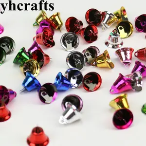 30 шт.лот, 12 мм jingle bells Craft Материал шнуровки колокольчики Рождественская елка орнамент рождественские наборы деятельности детский сад DIY аксессуары