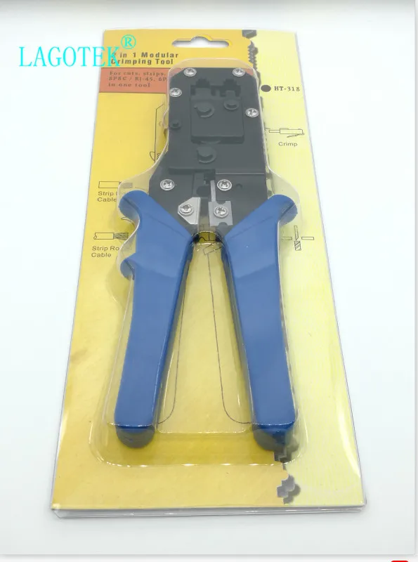 Rj45 щипцы инструмент rj11 cat5e cat6 кабельная сеть обжимных инструментов плоскогубцы 8