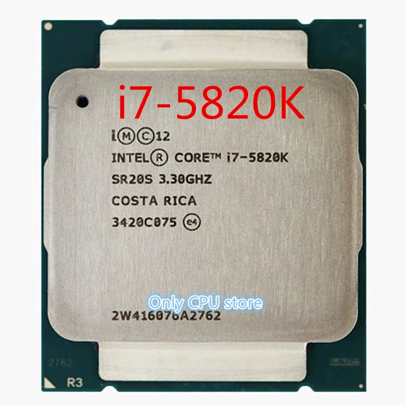 Бесплатная доставка для intel I7 5820K упаковка CPU X99 материнская плата поддерживает