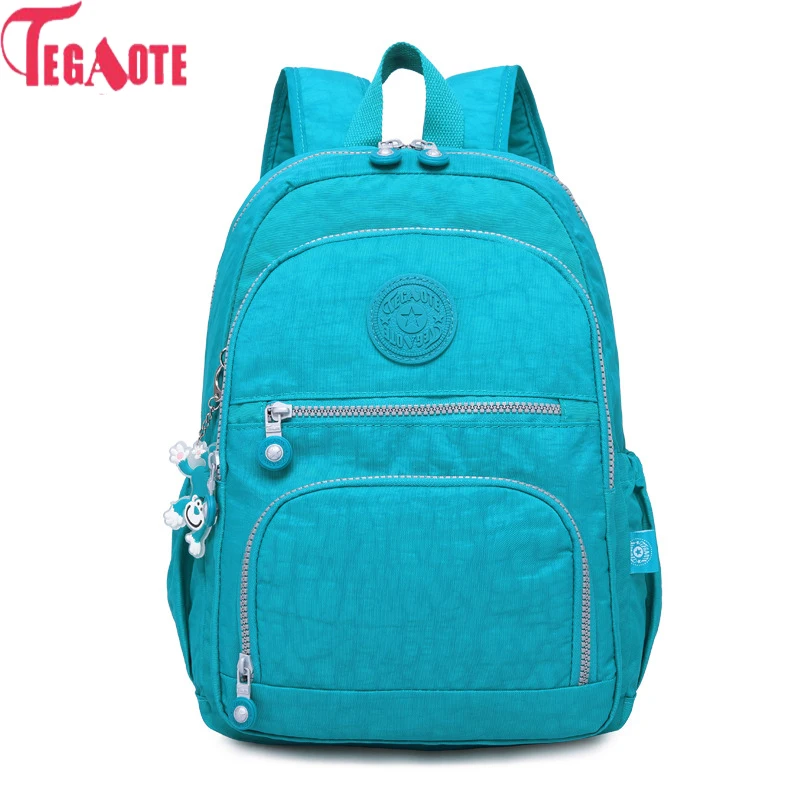 TEGAOTE, женский рюкзак для девочек-подростков, нейлоновые рюкзаки, Mochila Feminina, женский рюкзак для путешествий, школьный ранец, женская сумка