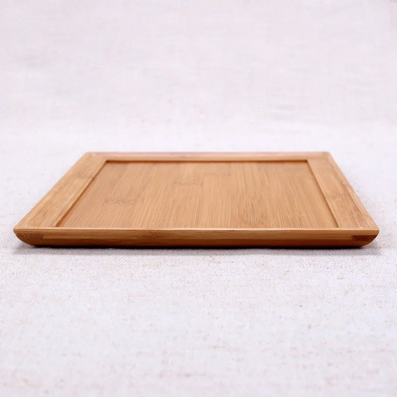 Японский стиль твердый бамбуковый поднос для хранения чая/еды/фруктов Kungfu