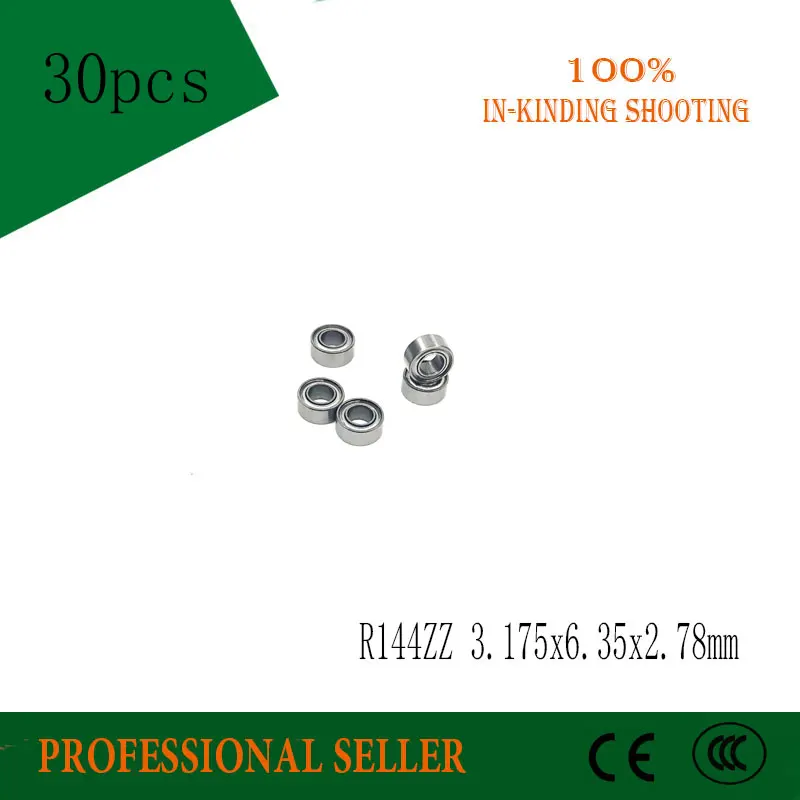 Высокое качество 30 шт R144ZZ экранированный подшипник дюйма серии 3/16 x3/8x0 125 3 175x6 35x2 779