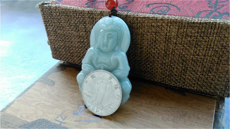 Юй Гуаньинь кулон мужские модели большое ожерелье с сертификатом|guanyin pendant|large