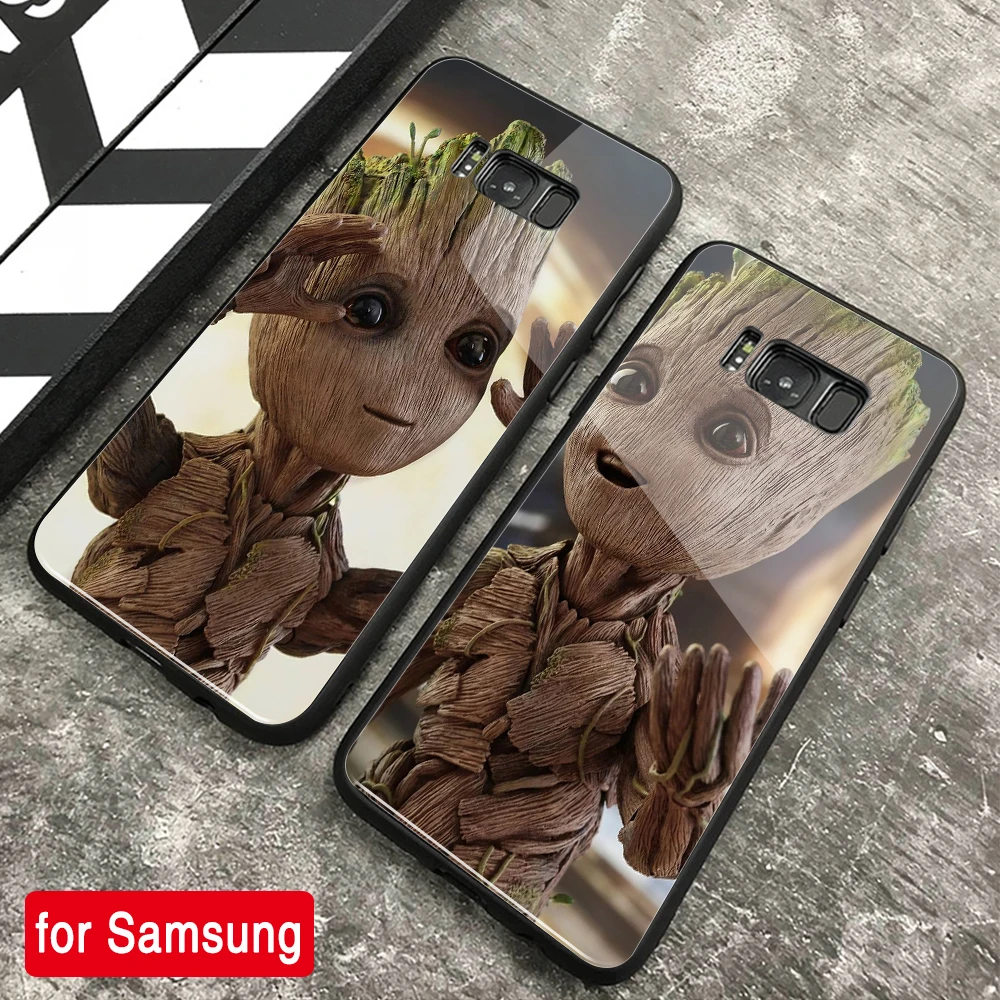 Новый чехол для samsung S9 милый стеклянный Galaxy Note 8 9 10 S8 S10 Plus lite|Бамперы| |