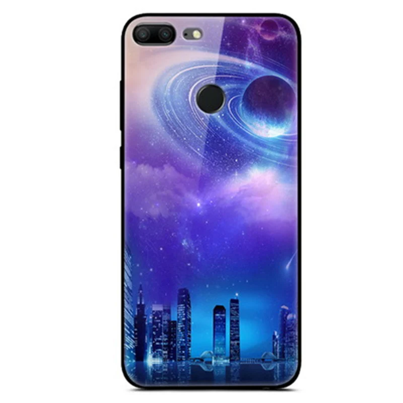 Чехол для Huawei Honor 9 lite чехол из закаленного стекла задняя крышка Honor9 Honor9lite coque Starry