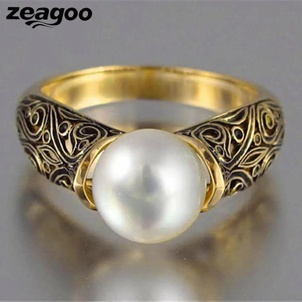 Для женщин Jewelry Повседневное кольцо Модные жемчужные Новый Шарм Свадебные