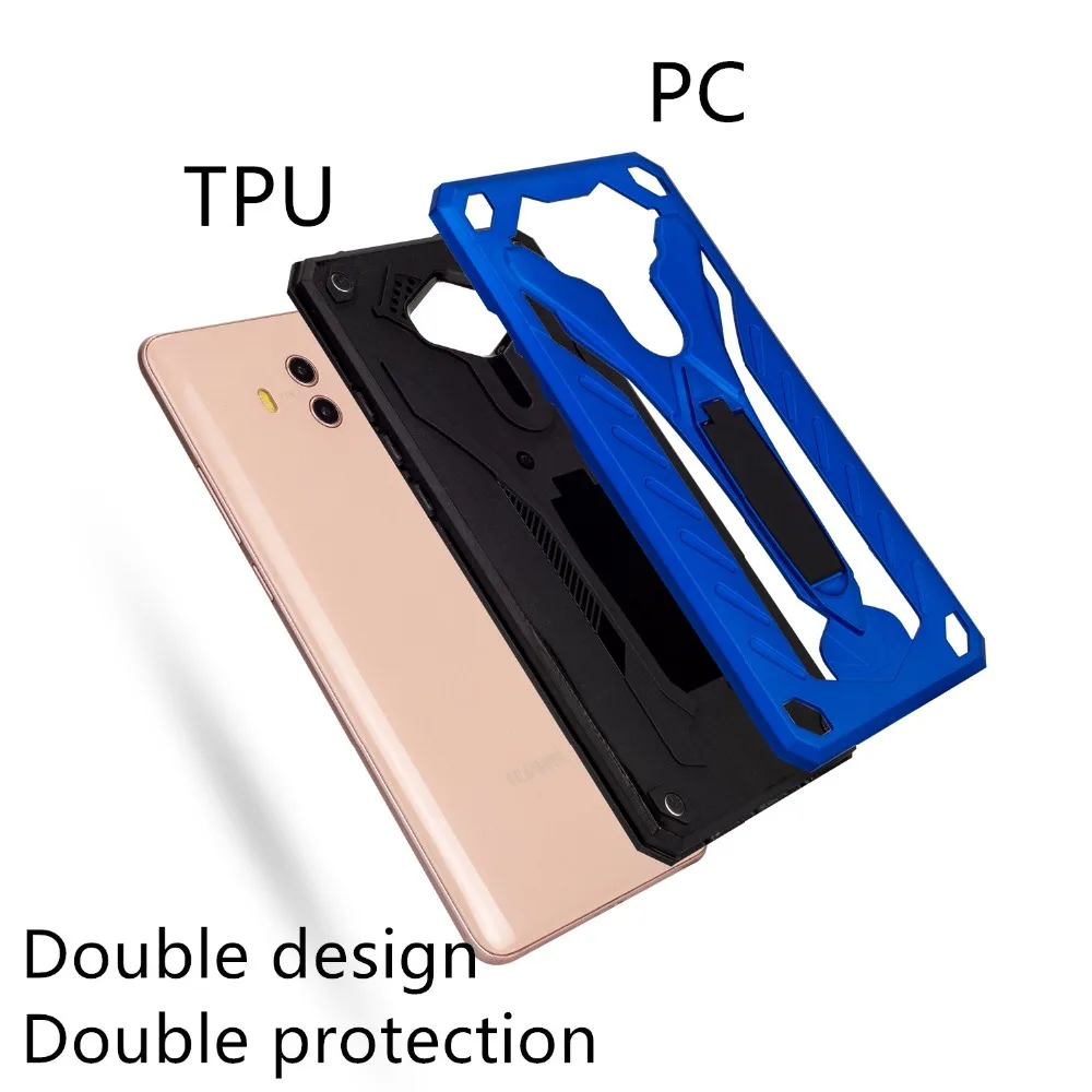 Прочный Броня PC + TPU чехол для телефона huawei mate10 mate10lite мягкий силиконовый