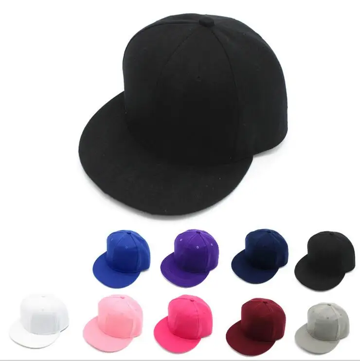 Оптовая продажа Высококачественная однотонная акриловая бейсболка и шляпа с
