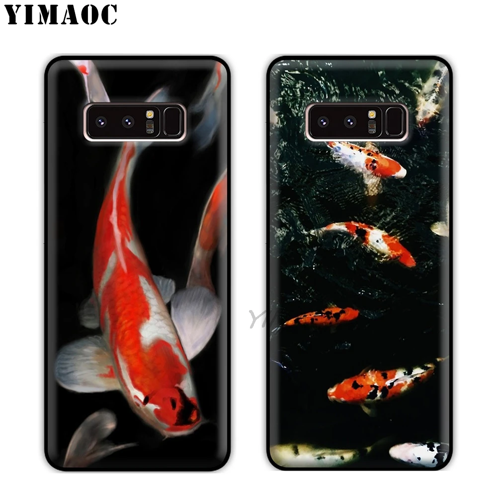 Мягкий силиконовый чехол YIMAOC Koi Fish Lucky Japan из ТПУ для Samsung Galaxy S10 S10e S9 S8 Plus S7 S6 Edge &amp J6 |
