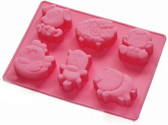 Ферма Животных Встречи силиконовые формы мыло шоколадное печенье Маффин кекс