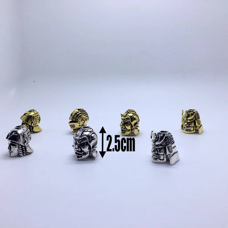 7 шт. Большие размеры Паракорды Бусины металла Талисманы череп для браслет