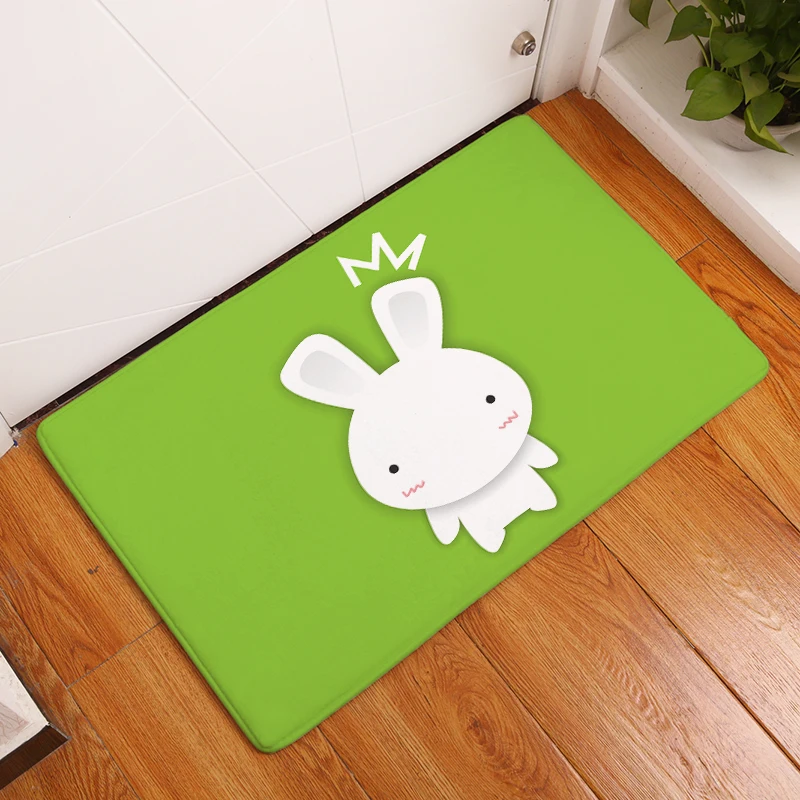 2017 новые Нескользящие ковры с принтом кролик кухонные коврики для дома гостиной