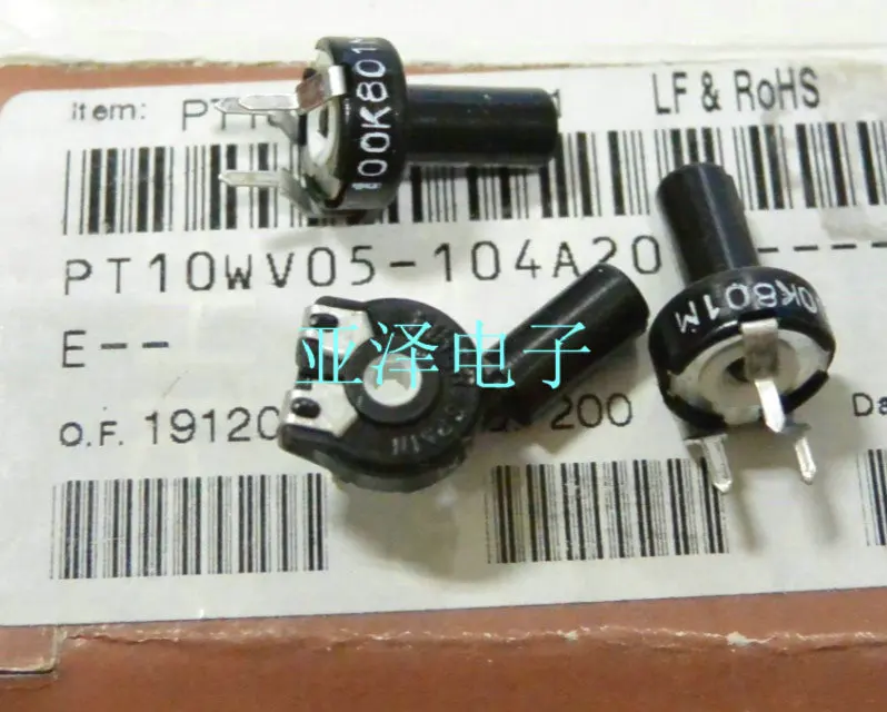 

Импортный оригинальный потенциометр [YK], модель 10 100% K, Горизонтальное шестигранное отверстие с ручным переключателем, 100