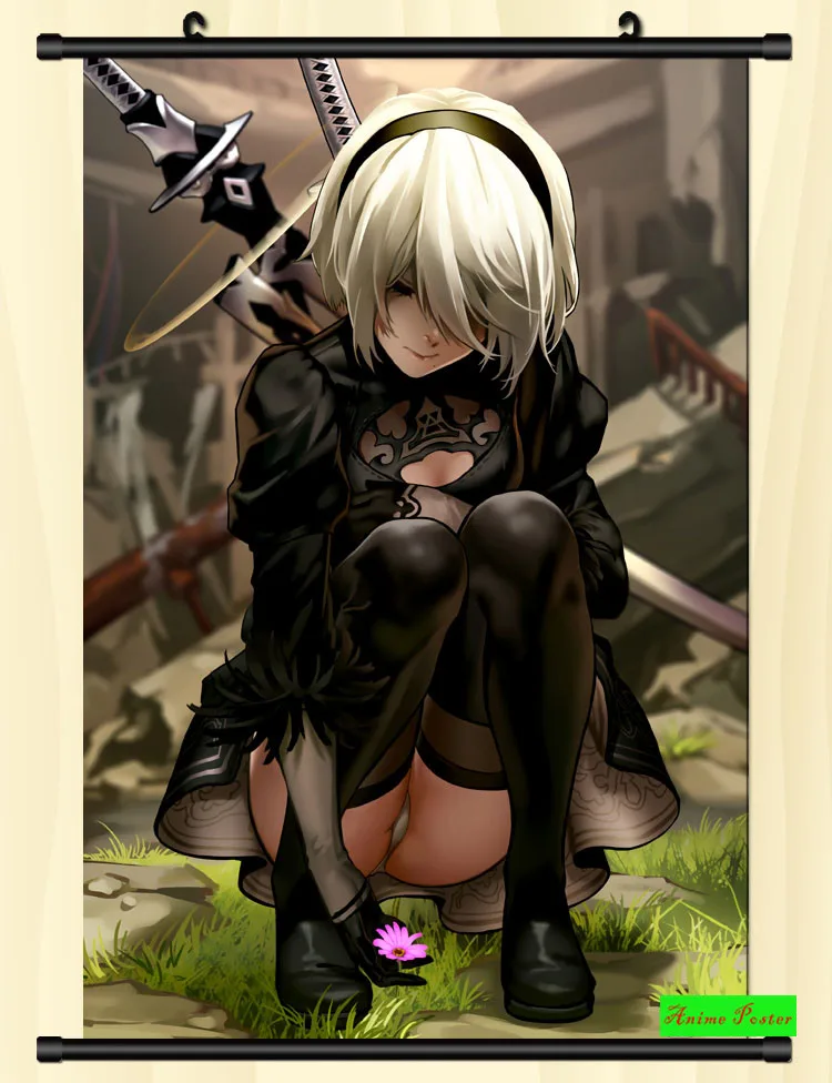 Style 6 NieR Automata стены свиток печатных живопись Домашний декор японский мультфильм украшения Плакат 60*90 см - Цвет: Style 6