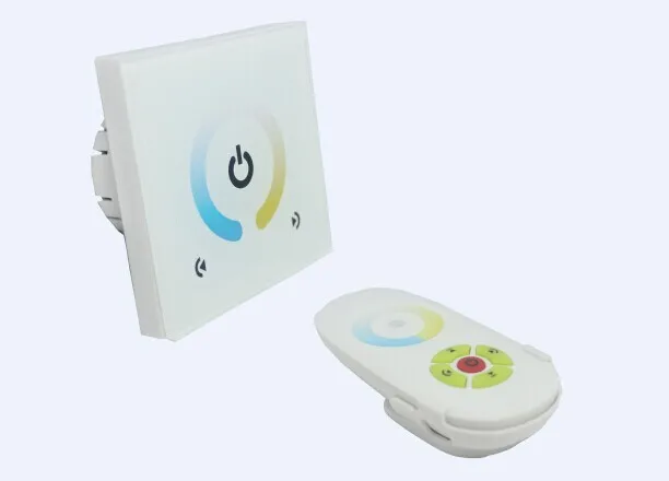 TM072E Европейский стандарт LED сенсорный CCT диммер с пультом дистанционного