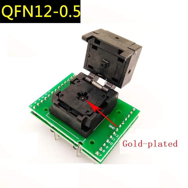 QFN12 Горящее сиденье QFN 0.5 MLF тестовое флип MLP шаг 0 5 мм|Производительность чипов| |