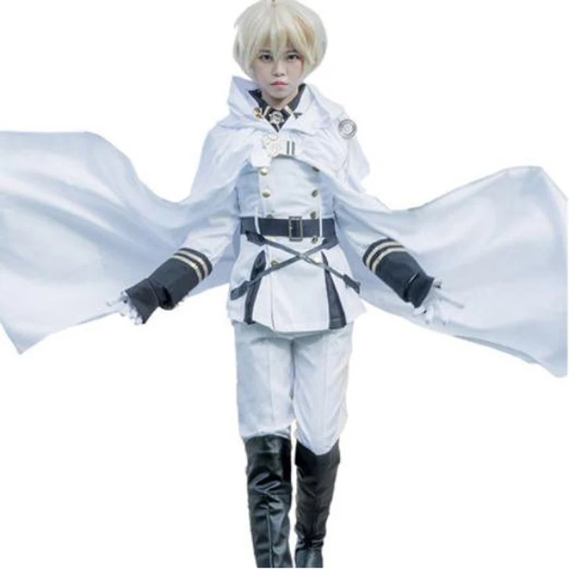 Костюм для косплея серофа из аниме Конец костюм Owari no Seraph Mikaela Hyakuya парик высокого