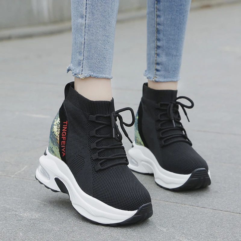 Новинка 2019 года сезон весна ботинки на платформе женская летняя обувь высоком