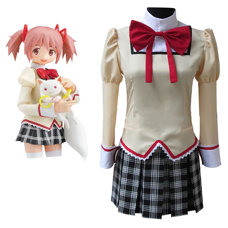 

Косплей-Костюм Puella Magi Madoka Magica, униформа аниме для средней школы