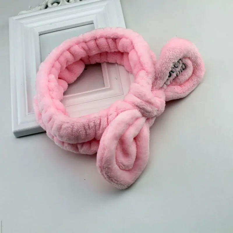 Candygirl Модные женские повязки на голову с буквами и бантом-бабочкой из кораллового