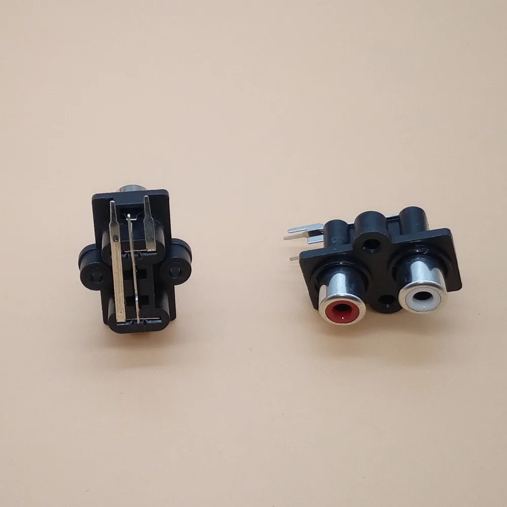 

2 шт. RCA AV розетка 2 Pin красный + белый Женский Аудио Видео разъем вход и выход разъем