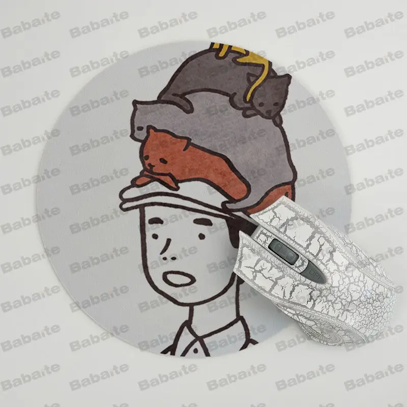 Силиконовый коврик для мыши Babaite Custom Skin размер 20x20 см 22x22 резиновые круглые