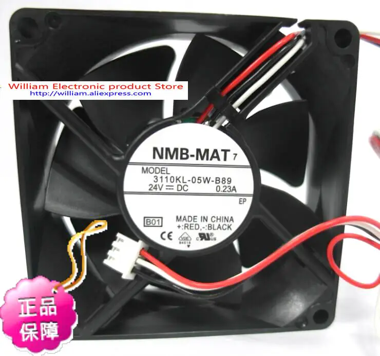 

Новый оригинальный NMB 3110KL-05W-B89 B01 DC24V 0.23A 80*25 мм сигнальный инвертор, вентилятор охлаждения
