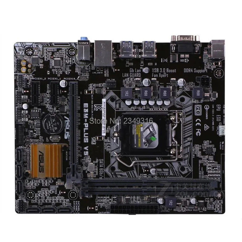 Для ASUS E3M-PLUS V5 используется Оригинальное гнездо для материнской платы LGA 1151 DDR4 C232 настольная материнская плата