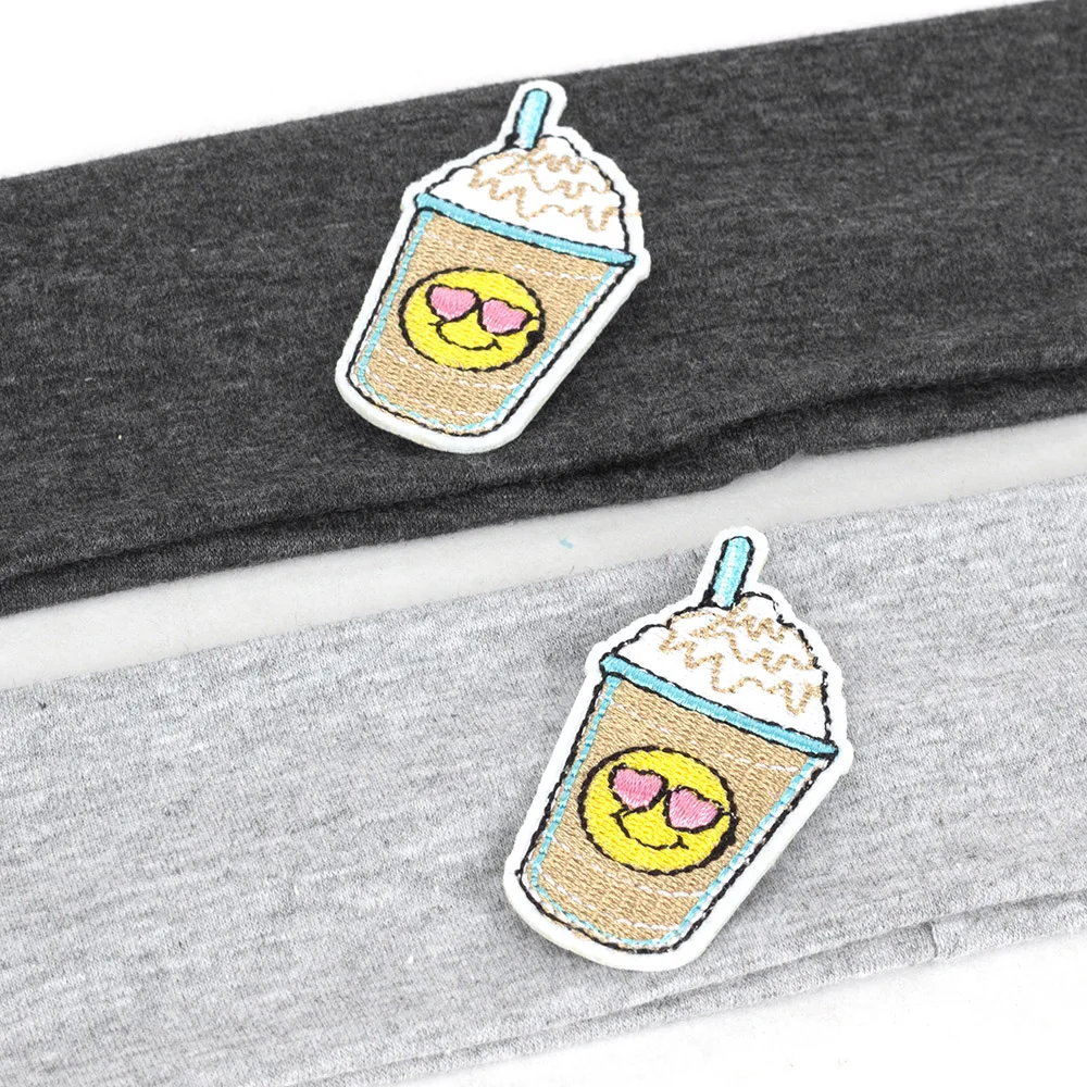 

Geebro Baby Cut DIY Hairband with Applique Girls Boys Cotton Elastic Headband Children Fashion Turban Kids Flat Bands Soft AT010
