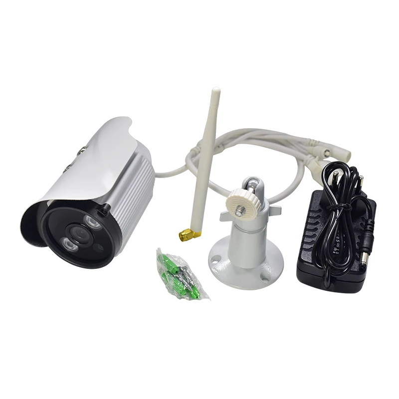 Wi Fi 1.0mp 720 P Пуля IP Камера Открытый P2P Onvif 2.0 видеонаблюдения Белый веб камера