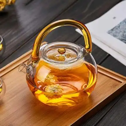 

850ml Glass teapot thickening glass high temperature cooking tea glass with filter flower teapot boiled teapot
