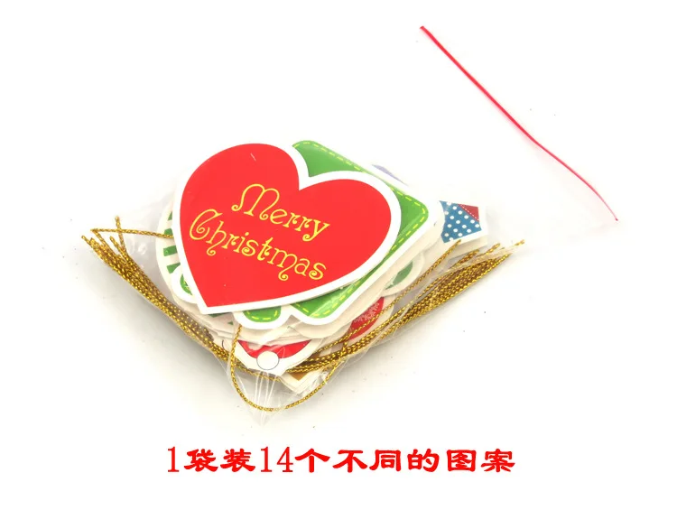 

14 Pcs / Lot Mixed Christmas Ornaments Hanging DIY Jewelry Jewelry Xmas Pendants Christmas Tree Decoration Holiday Decoration Fe