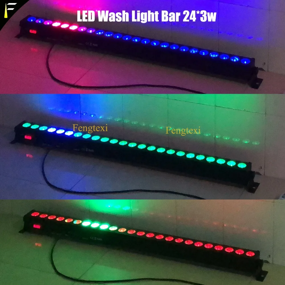 Настенный светильник для мытья 24x3 Вт светодиодный пиксельный RGB трехцветный